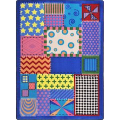 Kid Essentials Crazy Quilt 7'8" x 10'9" Area Rug in Color Multi