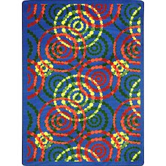 Kid Essentials Dottie 7'8" x 10'9" Area Rug in Color Rainbow