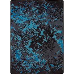 Kid Essentials Eruption 7'8" x 10'9" Area Rug in Color Teal