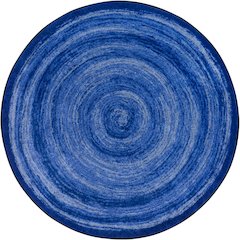Kid Essentials Feeling Fun 13'2" Round Area Rug in Color Blue