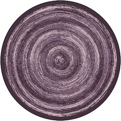 Kid Essentials Feeling Fun 13'2" Round Area Rug in Color Purple