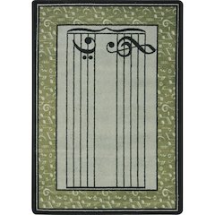 Kid Essentials Fully Staffed 7'8" x 10'9" Area Rug in Color Sage