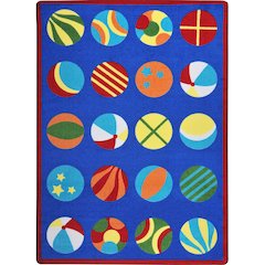 Kid Essentials Have a Ball 10'9" x 13'2" Area Rug in Color Multi