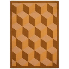 Kaleidoscope Highrise 7'8" x 10'9" Area Rug in Color Wheat