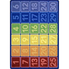 I Can Count 10'9" x 13'2" Area Rug in Color Multi