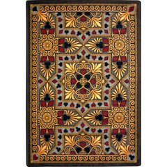 Games People Play Jackpot 7'8" x 10'9" Area Rug in Color Beige
