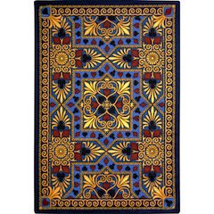Games People Play Jackpot 7'8" x 10'9" Area Rug in Color Navy
