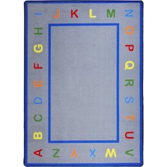 Kid Essentials Learn Your Letters 10'9" x 13'2" Area Rug in Color Multi