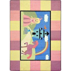 Kid Essentials Lil' Princess 7'8" x 10'9" Area Rug in Color Multi