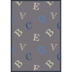 Playful Patterns Love Letters 7'8" x 10'9" Area Rug in Color Seaside