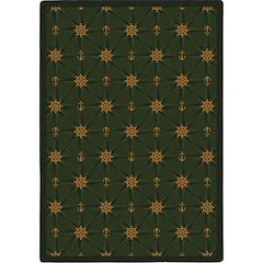 Kaleidoscope Mariner's Tale 7'8" x 10'9" Area Rug in Color Emerald