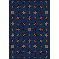 Kaleidoscope Mariner's Tale 7'8" x 10'9" Area Rug in Color Navy