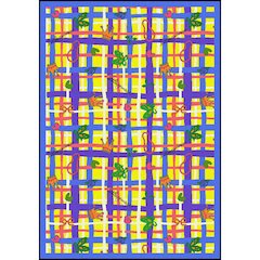 Playful Patterns My Little Princess 7'8" x 10'9" Area Rug in Color Yellow