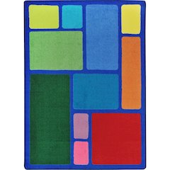 Kid Essentials Our Block 10'9" x 13'2" Area Rug in Color Multi