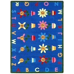 Kid Essentials Petal Pushers 7'8" x 10'9" Area Rug in Color Multi