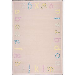 Kid Essentials Polka Dot ABC's 7'8" x 10'9" Area Rug in Color Multi