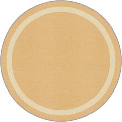 Kid Essentials Portrait 13'2" Round Area Rug in Color Sandstone