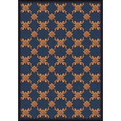 Any Day Matinee Queen Anne 7'8" x 10'9" Area Rug in Color Teal