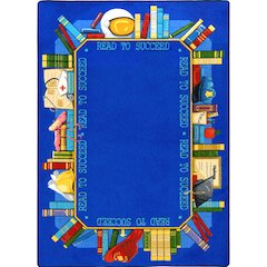 Kid Essentials Read to Succeed 7'8" x 10'9" Area Rug in Color Multi