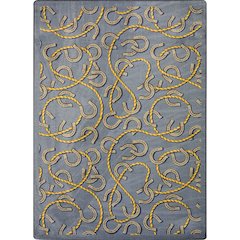 Kaleidoscope Rodeo 7'8" x 10'9" Area Rug in Color Federal Blue