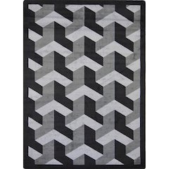 Kaleidoscope Rooftop 7'8" x 10'9" Area Rug in Color Emerald