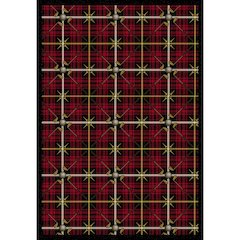 Games People Play Saint Andrews 7'8" x 10'9" Area Rug in Color Lumberjack Red