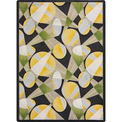 Any Day Matinee Searchlight 7'8" x 10'9" Area Rug in Color Brown