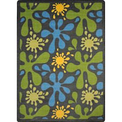 Kid Essentials Splat 7'8" x 10'9" Area Rug in Color Gray