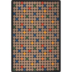 Playful Patterns Spot On 7'8" x 10'9" Area Rug in Color Antique