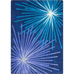 First Take Sputnik 7'8" x 10'9" Area Rug in Color Violet