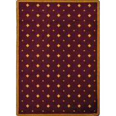 Any Day Matinee Walk of Fame 7'8" x 10'9" Area Rug in Color Burgundy