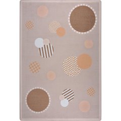 Playful Patterns Baby Dots 10'9" x 13'2" Area Rug in Color Beige