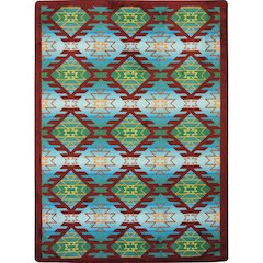 Kaleidoscope Canyon Ridge 10'9" x 13'2" Area Rug in Color Desert Turquoise