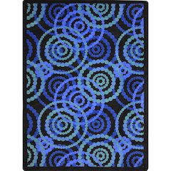 Kid Essentials Dottie 10'9" x 13'2" Area Rug in Color Sapphire