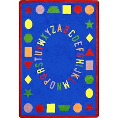Kid Essentials First Lessons 10'9" x 13'2" Area Rug in Color Blue