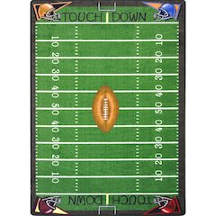 Games People Play Football Fun 10'9" x 13'2" Area Rug in Color Multi