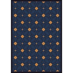 Any Day Matinee Fort Wood 10'9" x 13'2" Area Rug in Color Navy