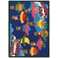 Kid Essentials Fruits of the Spirit 10'9" x 13'2" Area Rug in Color Multi