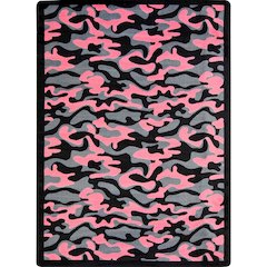 Kaleidoscope Funky Camo 10'9" x 13'2" Area Rug in Color Pink