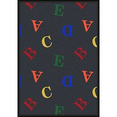 Playful Patterns Love Letters 10'9" x 13'2" Area Rug in Color Licorice