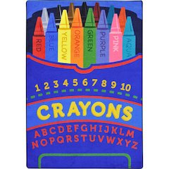 Kid Essentials Pick a Color 10'9" x 13'2" Area Rug in Color Multi