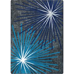 First Take Sputnik 10'9" x 13'2" Area Rug in Color Sapphire