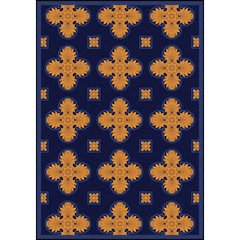 Any Day Matinee Tivoli 10'9" x 13'2" Area Rug in Color Navy