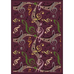 Kid Essentials Virtuoso 10'9" x 13'2" Area Rug in Color Plum