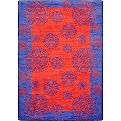Kid Essentials Whimzi 10'9" x 13'2" Area Rug in Color Red