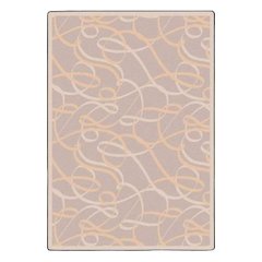 Playful Patterns Ribbons 10'9" x 13'2" Area Rug in Color Beige