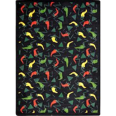 Kaleidoscope Jalapeno Fiesta 10'9" x 13'2" Area Rug in Color Onyx