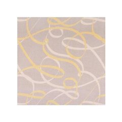 Playful Patterns Ribbons 10'9" x 13'2" Area Rug in Color Yellow