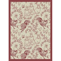 Kaleidoscope Feathers & Fur 3'10" x 5'4" Area Rug in Color Rose