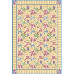 Kaleidoscope Flights of Fantasy 3'10" x 5'4" Area Rug in Color Gold